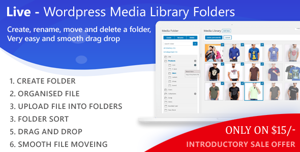 Live – WordPress Media Library Folders Preview - Rating, Reviews, Demo & Download