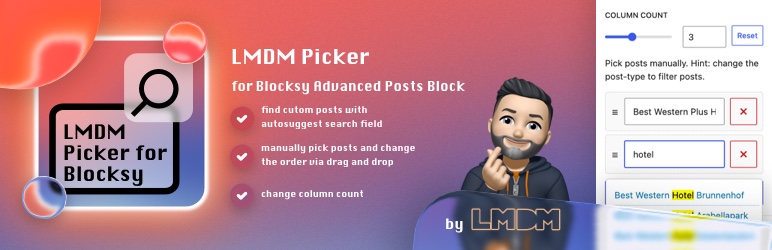 LMDM-Picker For Blocksy Advanced Posts Block Preview Wordpress Plugin - Rating, Reviews, Demo & Download
