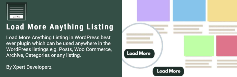 Load More Anything Listing Preview Wordpress Plugin - Rating, Reviews, Demo & Download