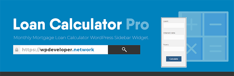 Loan Calculator Pro Preview Wordpress Plugin - Rating, Reviews, Demo & Download