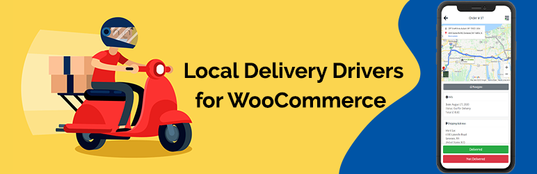 Local Delivery Drivers For WooCommerce Preview Wordpress Plugin - Rating, Reviews, Demo & Download