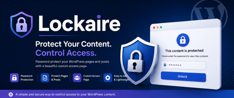 Lockaire Preview Wordpress Plugin - Rating, Reviews, Demo & Download