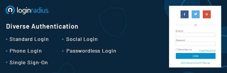 LoginRadius CIAM Preview Wordpress Plugin - Rating, Reviews, Demo & Download