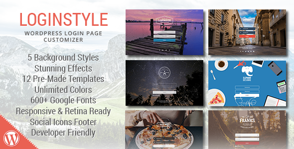 Loginstyle WordPress Login Page Styler Preview - Rating, Reviews, Demo & Download