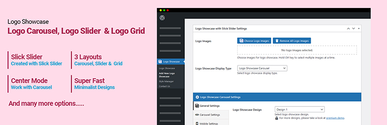 Logo Showcase – Responsive Logo Carousel, Logo Slider & Logo Grid Preview Wordpress Plugin - Rating, Reviews, Demo & Download