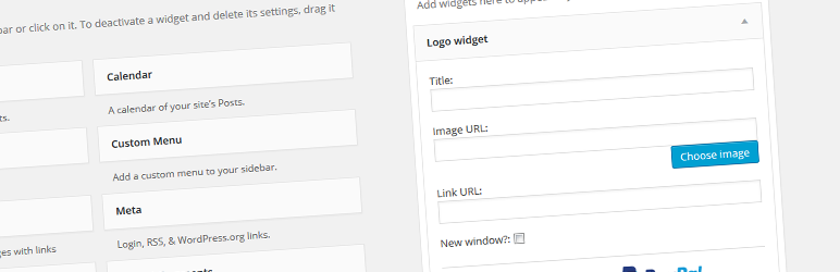 Logo Widget Preview Wordpress Plugin - Rating, Reviews, Demo & Download