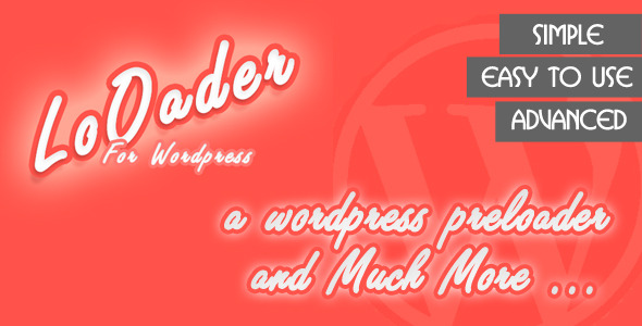 Looader –  Wordpress Preloader Preview - Rating, Reviews, Demo & Download