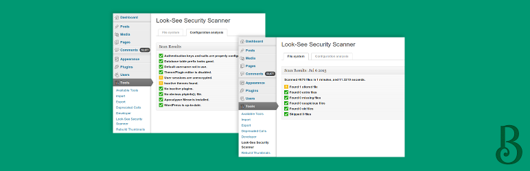 Look-See Security Scanner Preview Wordpress Plugin - Rating, Reviews, Demo & Download