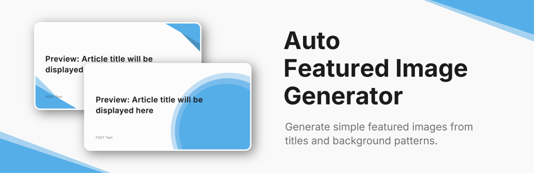 LOOS Featured Image Automator Preview Wordpress Plugin - Rating, Reviews, Demo & Download