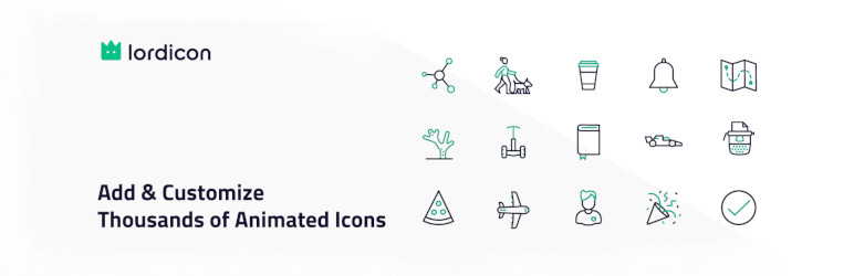 Lordicon Animated Icons Preview Wordpress Plugin - Rating, Reviews, Demo & Download