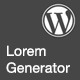 Lorem Generator – Dummy Random Content With 1click