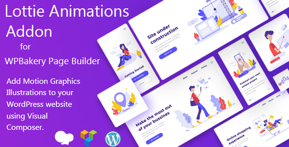 Lottie Animations Addon For WPBakery Page Builder Preview Wordpress Plugin - Rating, Reviews, Demo & Download