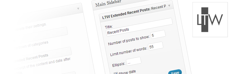 LTW Extended Recent Posts Preview Wordpress Plugin - Rating, Reviews, Demo & Download