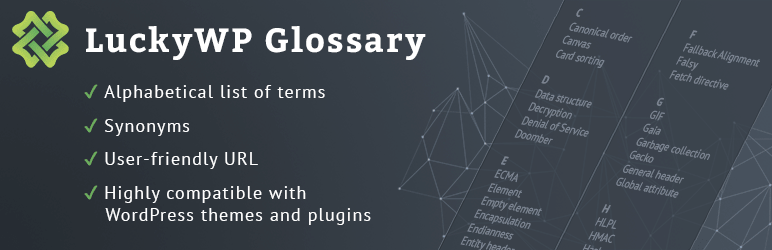 LuckyWP Glossary Preview Wordpress Plugin - Rating, Reviews, Demo & Download