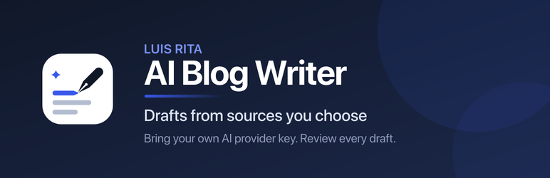 Luis Rita AI Blog Writer With Sources Preview Wordpress Plugin - Rating, Reviews, Demo & Download