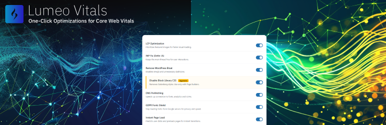 Lumeo Vitals Preview Wordpress Plugin - Rating, Reviews, Demo & Download