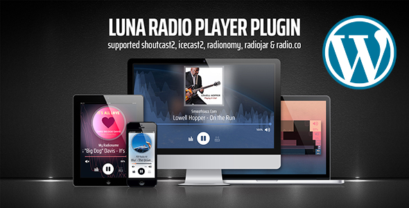 Luna Web Radio Player WordPress Plugin Preview - Rating, Reviews, Demo & Download