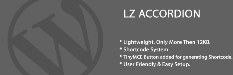 LZ Accordion Preview Wordpress Plugin - Rating, Reviews, Demo & Download
