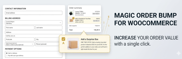 Magic Order Bump For WooCommerce Preview Wordpress Plugin - Rating, Reviews, Demo & Download