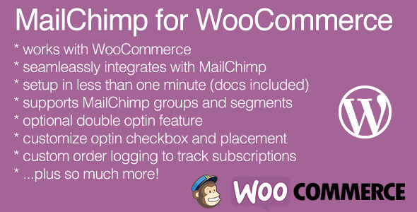 MailChimp For WooCommerce WordPress Extension Preview - Rating, Reviews, Demo & Download