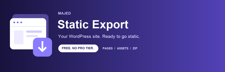 Majed Static Export Preview Wordpress Plugin - Rating, Reviews, Demo & Download