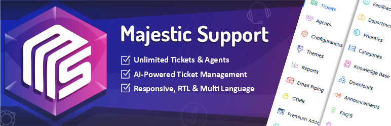 Majestic Support – Help Desk & Support Plugin Preview - Rating, Reviews, Demo & Download