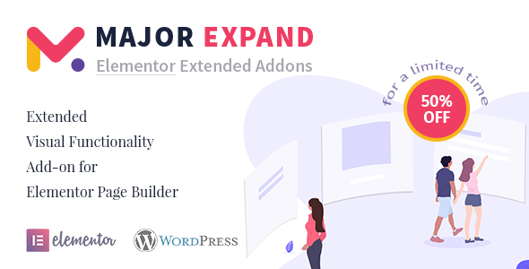 Major Expand: Extended Visual Functionality Add-on For Elementor Page Builder Preview Wordpress Plugin - Rating, Reviews, Demo & Download
