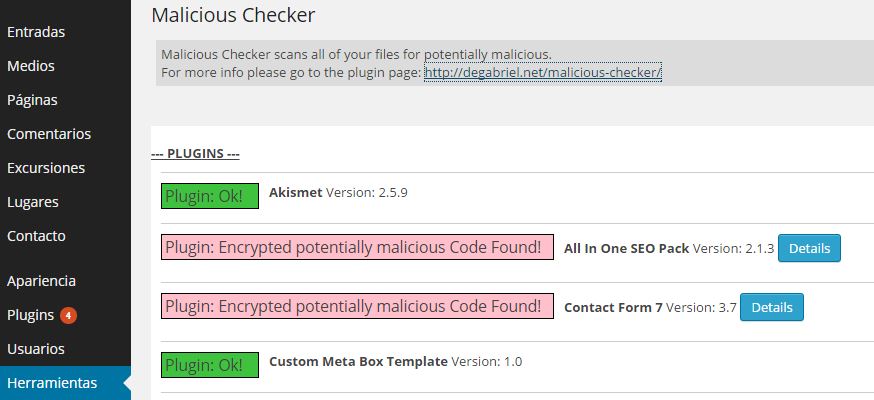 Malicious Checker Preview Wordpress Plugin - Rating, Reviews, Demo & Download