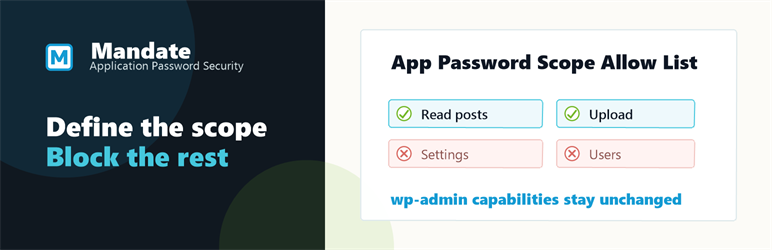 Mandate App Security Preview Wordpress Plugin - Rating, Reviews, Demo & Download