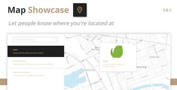 Map Showcase – Show-off Your Good Addresses Preview Wordpress Plugin - Rating, Reviews, Demo & Download