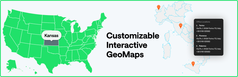 MapGeo – Interactive Geo Maps Preview Wordpress Plugin - Rating, Reviews, Demo & Download