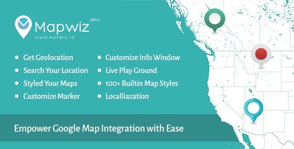 Mapwiz – Build Your Google Map With Ease Preview Wordpress Plugin - Rating, Reviews, Demo & Download