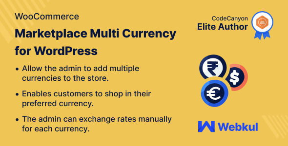 Marketplace Multi Currency Plugin For WooCommerce Preview - Rating, Reviews, Demo & Download