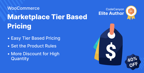 Marketplace Tier Based Pricing For WooCommerce Preview Wordpress Plugin - Rating, Reviews, Demo & Download