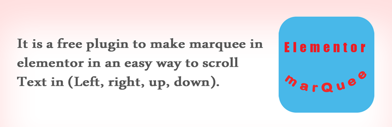 Marquee Elementor Preview Wordpress Plugin - Rating, Reviews, Demo & Download