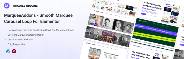 MarqueeAddons – Smooth Marquee Carousel Loop For Elementor Preview Wordpress Plugin - Rating, Reviews, Demo & Download