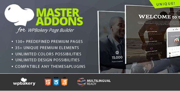 Master Addons For WPBakery Page Builder (formerly Visual Composer) Preview Wordpress Plugin - Rating, Reviews, Demo & Download