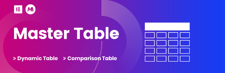 Master Table For Elementor Preview Wordpress Plugin - Rating, Reviews, Demo & Download