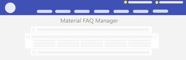 Material FAQ Manager Preview Wordpress Plugin - Rating, Reviews, Demo & Download