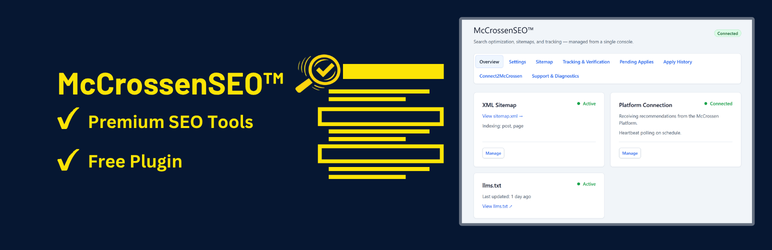 McCrossenSEO Preview Wordpress Plugin - Rating, Reviews, Demo & Download
