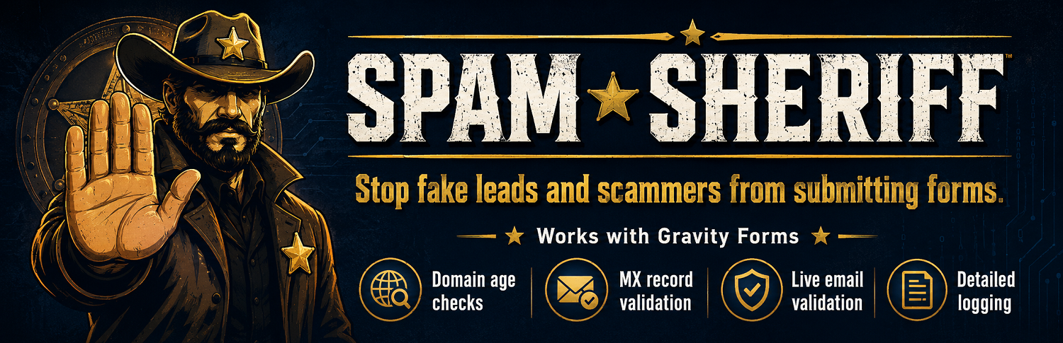 MDI Spam Sheriff (for GravityForms) Preview Wordpress Plugin - Rating, Reviews, Demo & Download