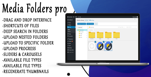 Media Folders Pro – WordPress Plugin Preview - Rating, Reviews, Demo & Download