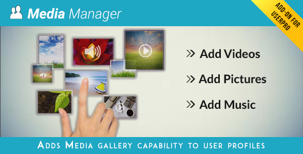 Media Manager For UserPro Preview Wordpress Plugin - Rating, Reviews, Demo & Download