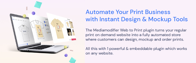 Mediamodifier PoD For Woocommerce Preview Wordpress Plugin - Rating, Reviews, Demo & Download