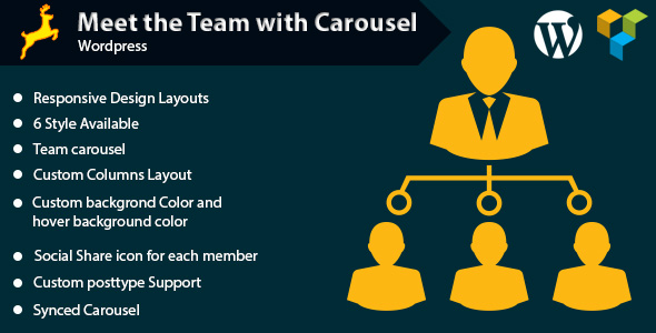 Meet The Team With Carousel Plugin for Wordpress Preview - Rating, Reviews, Demo & Download