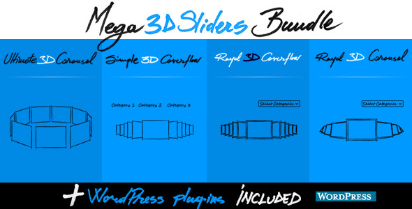 Mega 3D Sliders Bundle Preview Wordpress Plugin - Rating, Reviews, Demo & Download