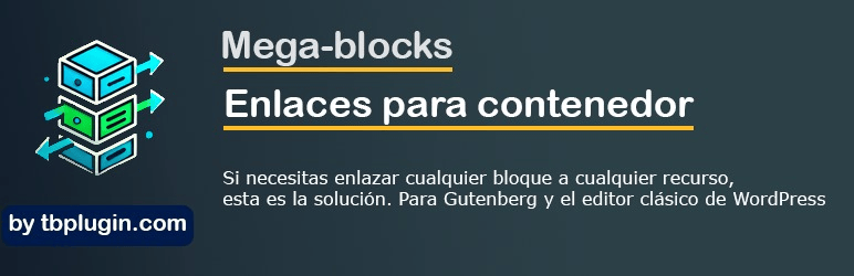 Mega Blocks – Enlaces Para Contenedor Preview Wordpress Plugin - Rating, Reviews, Demo & Download