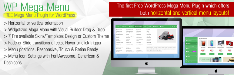 Mega Menu Plugin for Wordpress Preview - Rating, Reviews, Demo & Download