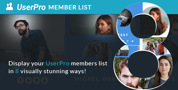 Memberlist Layouts For UserPro Preview Wordpress Plugin - Rating, Reviews, Demo & Download