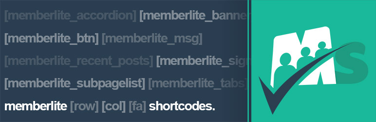 Memberlite Shortcodes Preview Wordpress Plugin - Rating, Reviews, Demo & Download